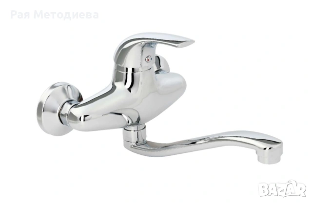 Стенен смесител за кухня или баня , снимка 4 - Смесители - 53364261
