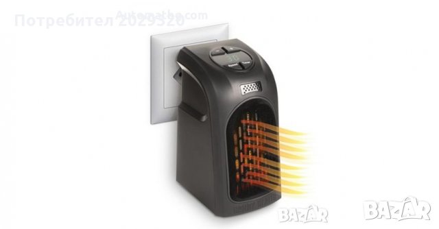 Мини вентилаторна печка Handy Heater, 400W, с таймер, Отопление/Охлаждане, Черен, снимка 2 - Отоплителни печки - 27251248