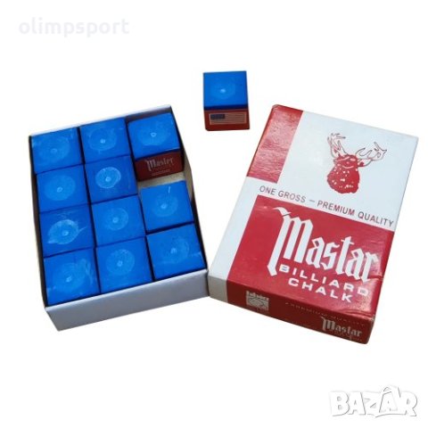 Креда за билярд Master стандартна 12 броя в кутия. 
