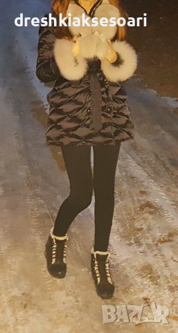 Страхотно Черно яке Moncler с гъши пух, снимка 2 - Якета - 43302610