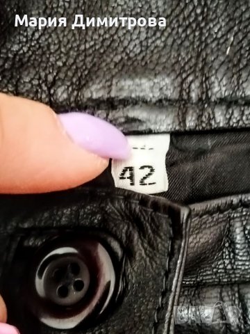 Кожен къс панталон (естествена кожа) Германия 🇩🇪 , снимка 4 - Къси панталони и бермуди - 37379423