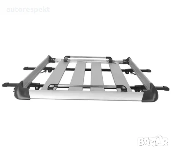 Багажник за покрива на автомобила 140 х 100 х 9 см + напречни греди, снимка 4 - Аксесоари и консумативи - 48455109