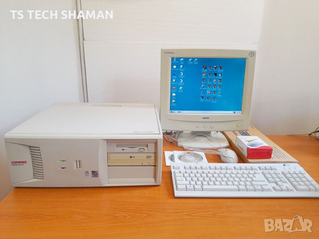 Продавам ретро компютър COMPAQ с инсталиран Windows 98 и 23класически игри., снимка 2 - Геймърски - 43472980