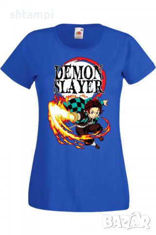 Дамска тениска Аниме Манга Demon Slayer Tanjiro Kamado 01,Анимация,игра,Празник,Повод., снимка 4 - Тениски - 38058421