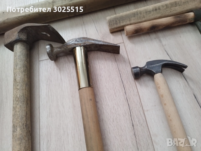Стар автентичен свредел, дървен сап, чук, тесла, снимка 5 - Колекции - 42934215