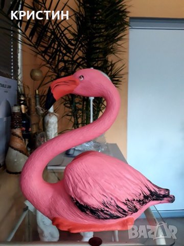 КРАСИВО КЕРАМИЧНО ФЛАМИНГО, снимка 5 - Декорация за дома - 22218037