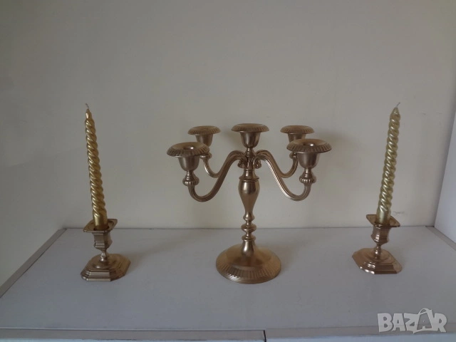 Комплект от 3 бр. свещника
