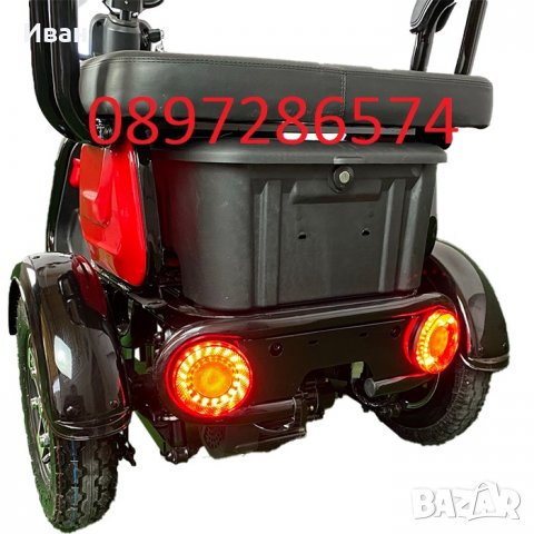 Нов (подобрен ) модел електрическа триколка - модел C1+, снимка 6 - Инвалидни скутери - 37101284