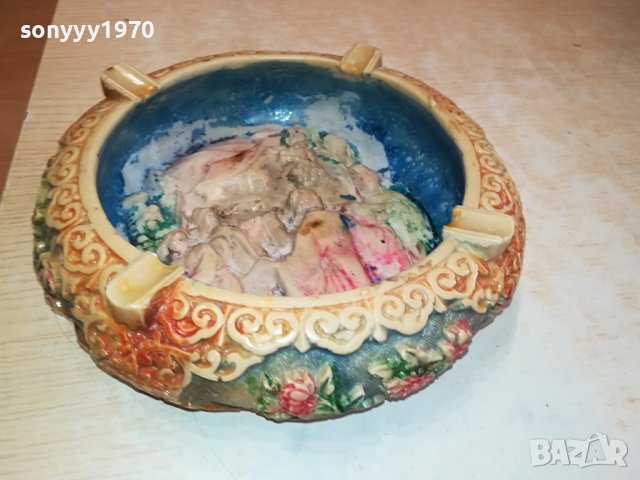 ГОЛЯМ КРАСИВ СТИЛЕН ПЕПЕЛНИК ОТ ФРАНЦИЯ 1911231127, снимка 2 - Антикварни и старинни предмети - 43056521