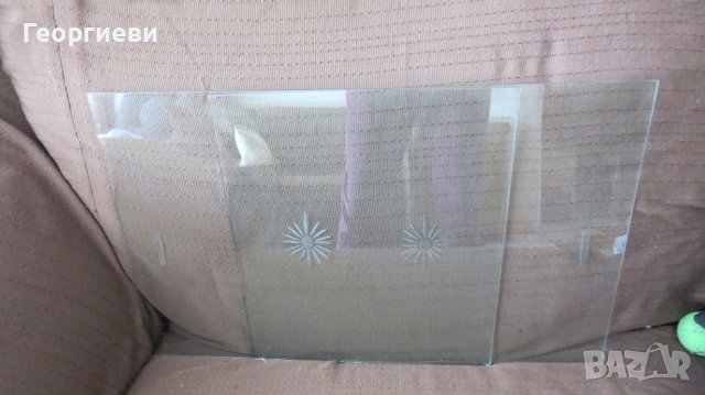 Стъкла за витрина с орнамент- 2 броя