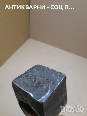 Стара Ръчно Кована Голяма Брадва  Тегло 1.900кг. Номер 4., снимка 9 - Антикварни и старинни предмети - 48286595