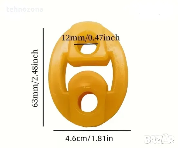 Тампон за автомобилно гърне универсален полиуретанов , снимка 3 - Части - 50129205