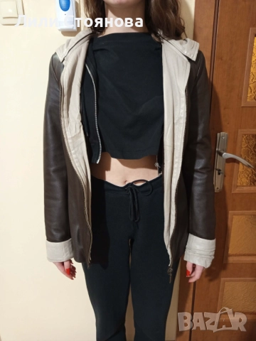 ДАМСКО КОЖЕНО ЯКЕ - ЕСТЕСТВЕНА КОЖА, снимка 3 - Якета - 52807478