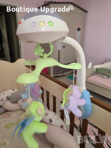 Музикална въртележка за кошара Fisherprice , снимка 3 - Музикални играчки - 50793778