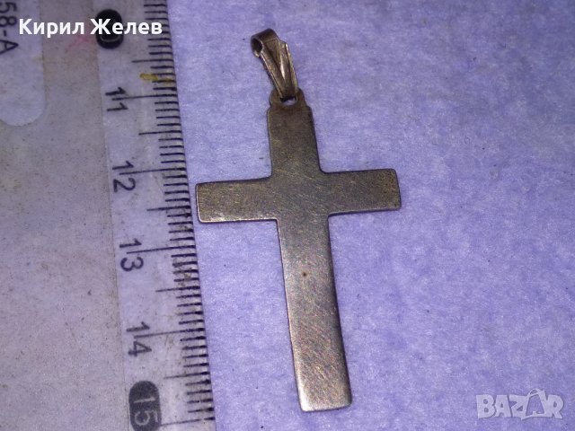 СТИЛЕН СРЕБЪРЕН НАГРЪДЕН КРЪСТ ВИСОКА ПРОБА СРЕБРО КРЪСТЧЕ 38799, снимка 6 - Колиета, медальони, синджири - 43225633