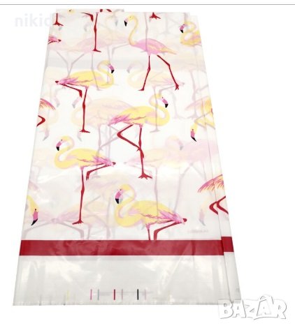 Фламинго жълти найлонова покривка за парти рожден ден, снимка 3 - Покривки за маси - 27242145