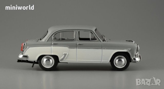 Москвич 407 1961 двуцветен - мащаб 1:43 на ДеАгостини модела е нов в блистер, снимка 5 - Колекции - 43641272