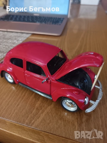 Фолксваген VW VOLKSWAGEN BEETLE 1:24, снимка 8 - Коли, камиони, мотори, писти - 53484641