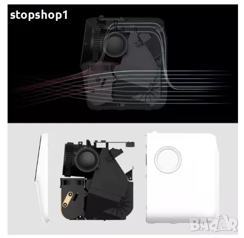 Видеопроектор Xiaomi, Wanbo T2 Max Android 9.0, Преносим, LED, 1080P, WIFI, Бял, снимка 10 - Плейъри, домашно кино, прожектори - 50431522