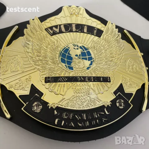 Шампионски пояс WWE Winged Eagle Championship WWF световната титла в кеча Mattel детски belt колан, снимка 3 - Други - 50214280