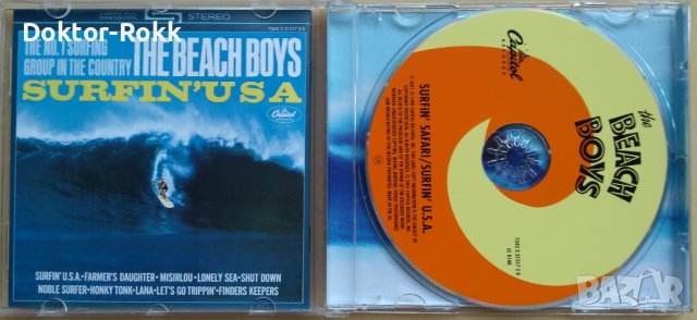 The Beach Boys – Surfin' Safari & Surfin' USA (2001, CD), снимка 3 - CD дискове - 43441585