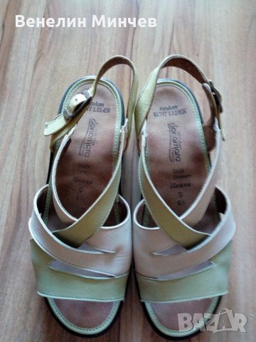 Дамски сандали от естествена кожа, снимка 1 - Дамски ежедневни обувки - 33524342