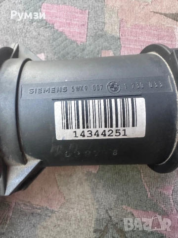 Дебитомер Siemens 5WK9 007, 1 730 033, 1730033 за BMW 5 (E39,Е34), БМВ 3 (Е36,Е46) 2.0 бензин 150, снимка 2 - Части - 51101304