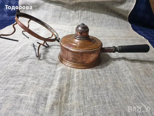 Старинен френски меден примус, снимка 4 - Антикварни и старинни предмети - 48178702