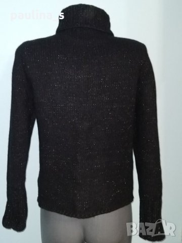 Пуловер от мерино с ламе и поло яка "Gap"® / голям размер , снимка 3 - Блузи с дълъг ръкав и пуловери - 27234775