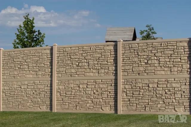 релефна Бетонна ОГРАДА от бързо сглобяеми ПАНЕЛИ , снимка 3 - Строителни материали - 42112102