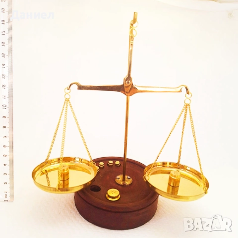 Везна от бронз, снимка 2 - Везни - 48554395