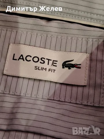 Мъжка риза Lacoste , снимка 2 - Ризи - 50349969