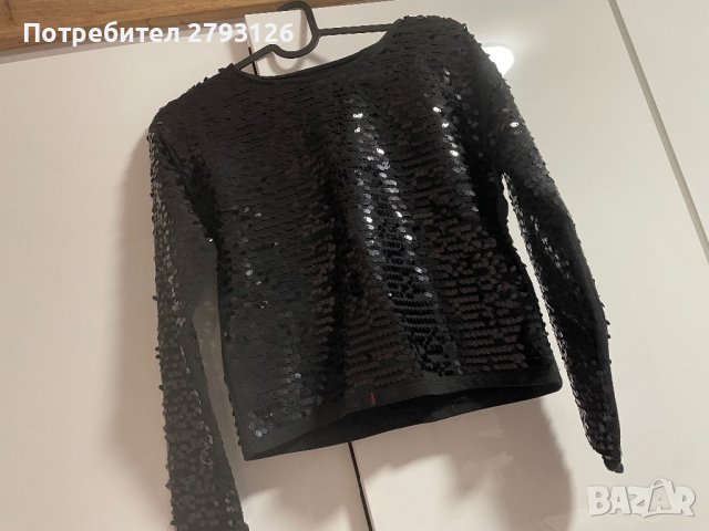 Пайетена дамска блуза 