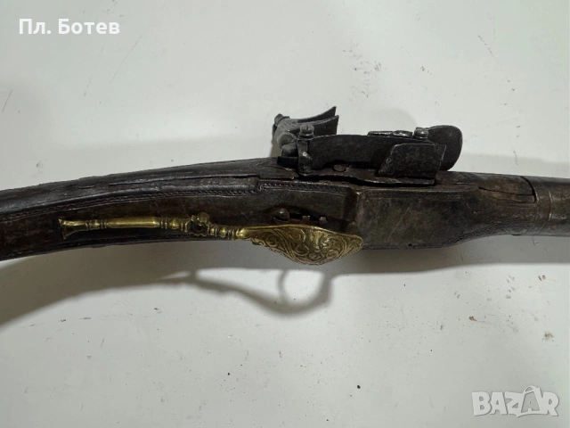 Стара кремъчна пушка Арнаутка, снимка 4 - Антикварни и старинни предмети - 53155941