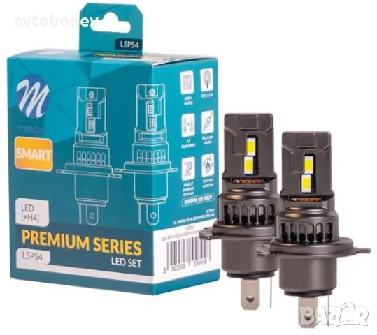 LED крушки M-TECH SMART PREMIUM H4/H7/H11/HB3/HB4-12V-6000K-Canbus,к-т/2 бр./, снимка 2 - Аксесоари и консумативи - 47343319