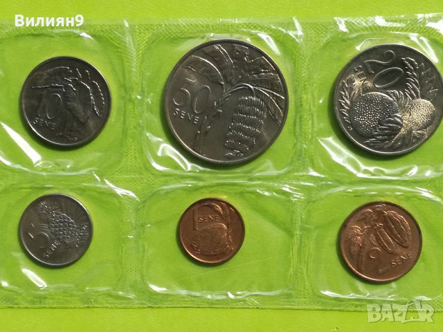 Сет разменни монети Самоа и Сисифо 1974 Unc 