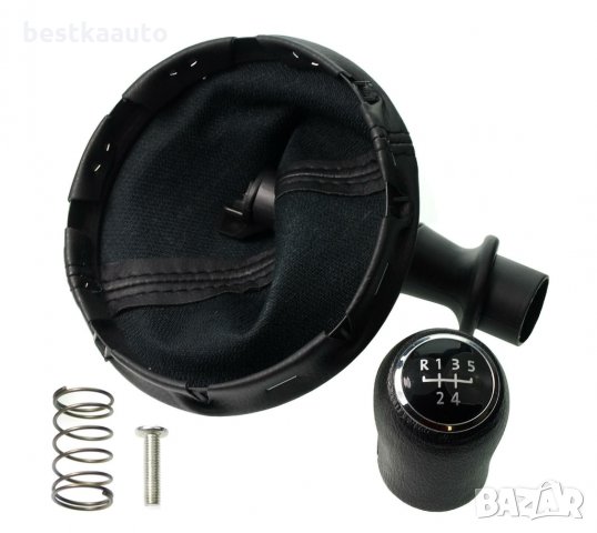 Топка скоростен лост с маншон Volkswagen T5 2003 - 2015 5 скорости, снимка 4 - Аксесоари и консумативи - 32310248