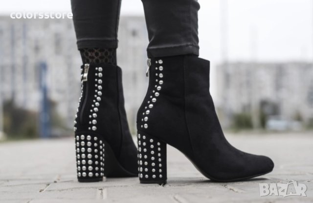 Боти в черно - OD-0033, снимка 2 - Дамски боти - 43061653