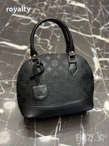 Louis Vuitton Дамска Черна Кожена Чанта 