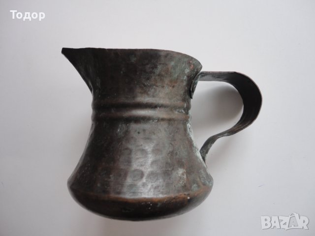 Старинно бакърено медно канче , снимка 2 - Други ценни предмети - 43525970
