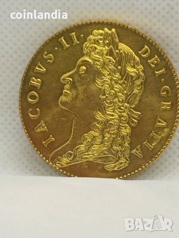 позлатена английска монета репродукция , снимка 2 - Нумизматика и бонистика - 53290276