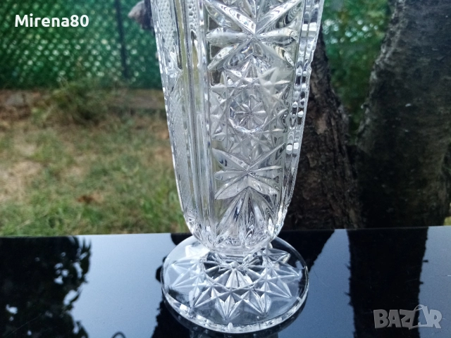 Кристална ваза, снимка 4 - Вази - 51435976