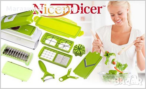 Кухненско ренде NICER DICER PLUS, Зелено, снимка 2 - Аксесоари за кухня - 28450218