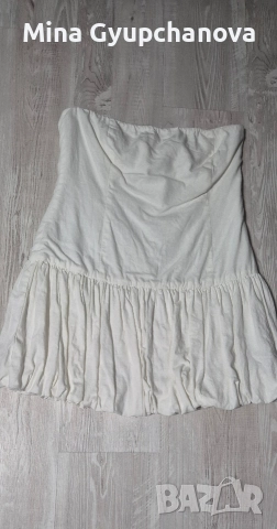 рокля от плътен лен pulbear 