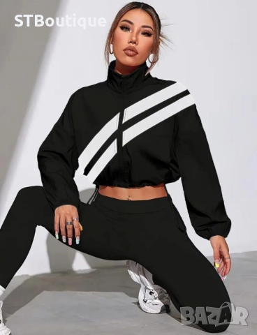 🧥 Спортно яке с цип и регулируем подгъв – STBoutique, снимка 2 - Спортни екипи - 52343304