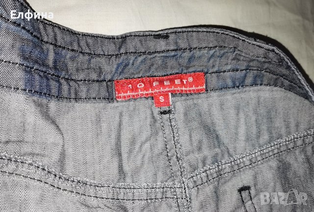 Дънкена дамска къса и ефектна пола, снимка 3 - Поли - 37551842