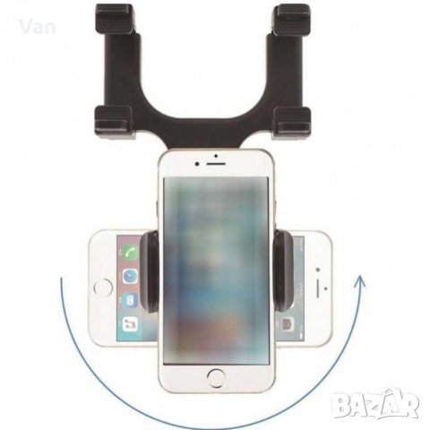 Универсална Автомобилна стойка за Телефон за огледало, снимка 5 - Селфи стикове, аксесоари - 36944739