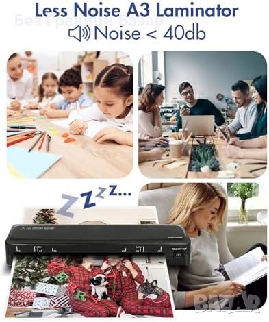 Нова Бърза A3 А4 А5  Ламинираща Машина 360мм/мин Тиха Преносима, снимка 4 - Друга електроника - 43298729
