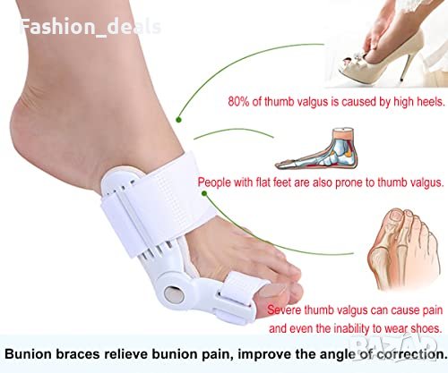 Нов Разделител за пръстите на краката Сепаратор за Изправяне Шина, снимка 6 - Други - 40283179