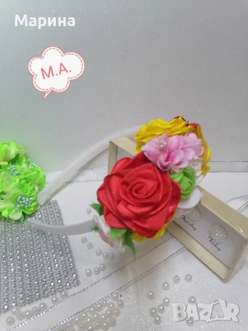 Китка за глава, Вариант 11, снимка 8 - Аксесоари за коса - 53423957